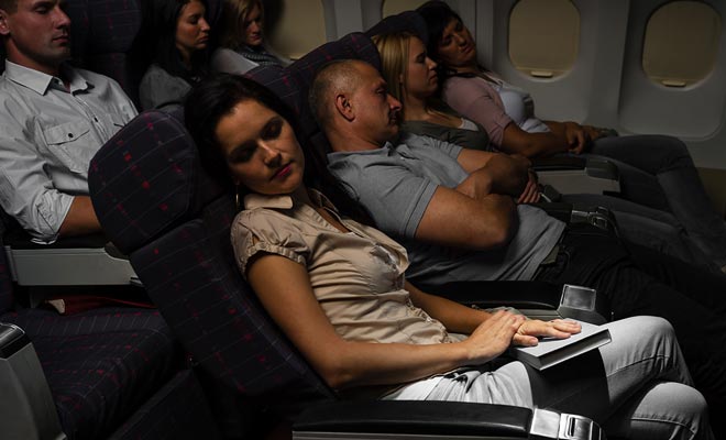 Sleeping during the trip is recommended as long as you try to align your sleeping hours to the time zone of New Zealand.