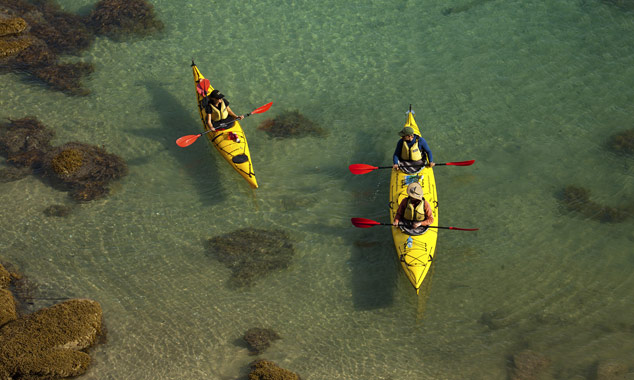 With a guide, kayaking is easy.