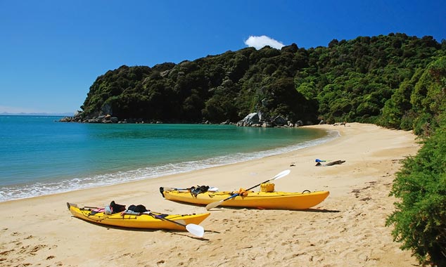 Kayaking is the most appropriate mode of transportation.