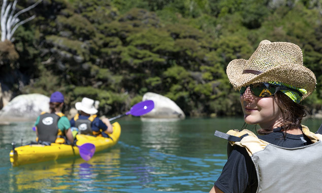 Beware, kayaking can expose you to sunburn.