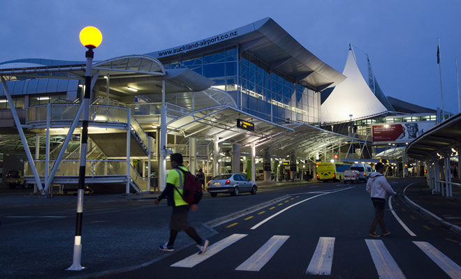 Auckland has the main airport in New Zealand where the vast majority of travelers arrive.