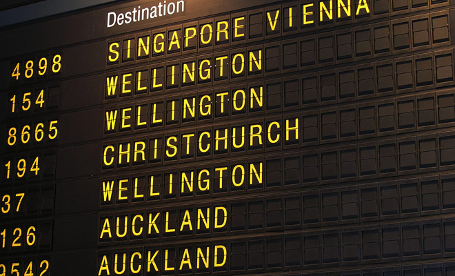 New Zealand has many airports, but Auckland and Christchurch are virtually the only ones to host international flights. However, if you make a stopover in Australia, you will be able to land in Queenstown, Rotorua or Dunedin.