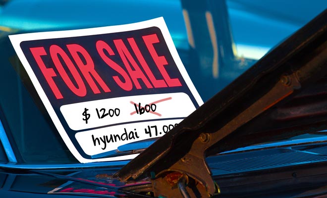 Before returning to your country you must resell your vehicle. Do not wait until the last minute to find a buyer or you will have to sell your loyal companion for a ridiculous price.