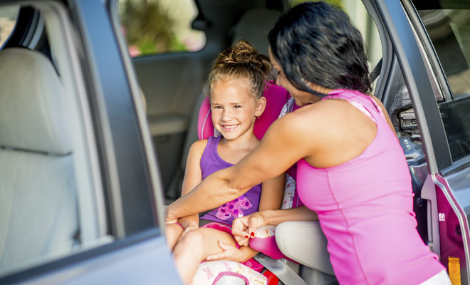 The regulations in New Zealand for the child seat are the same as in Europe. There are several sizes adapted to the child's age, such as booster or capsule.