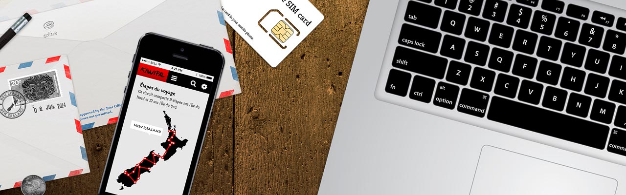 Abonnement téléphonique, connexion Internet et poste restante en Nouvelle-Zélande.