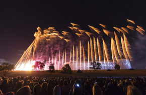 Feu d'artifice à Auckland domain