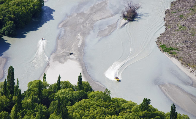 The jetboat allows visitors to visit regions that are often magnificent but difficult to access for travelers who do not have several days to hike.