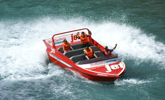Hanmer Springs was originally a simple spa resort, trying to copy Queenstown, now offering jetboat tours.