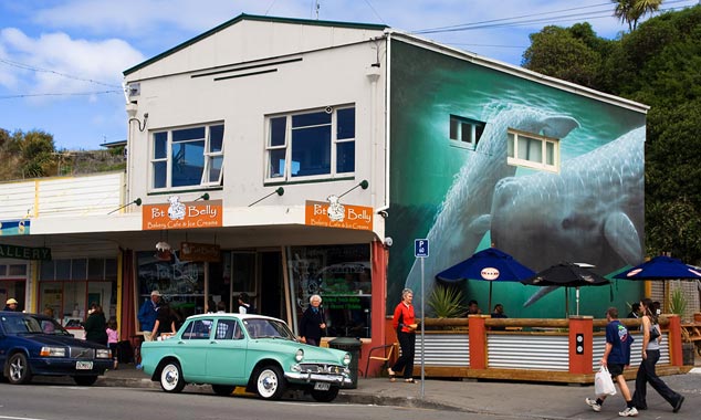 Like everywhere in New Zealand, old cars are being restored.