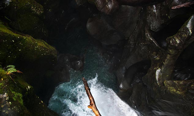 Le gouffre « The Chasm » a été sculpté par la rivière.
