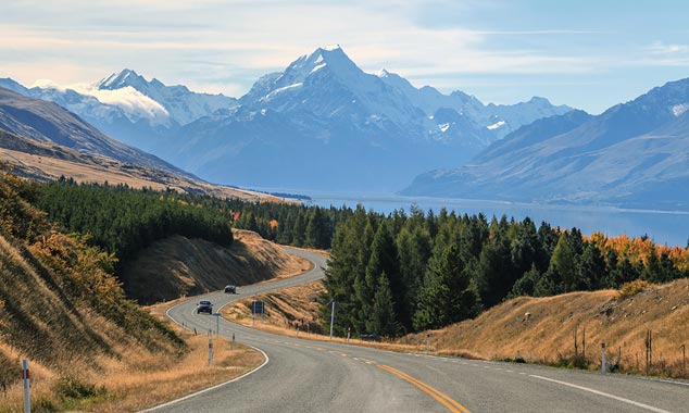 La faible circulation et les paysages rendent le voyage très agréable.