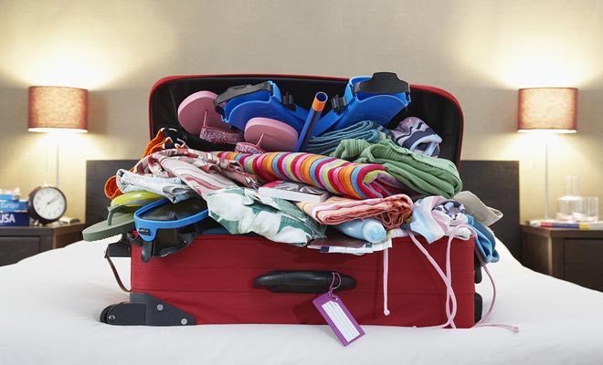 You will often have the opportunity to do laundry on site, and an heavy suitcase is difficult to move, and increases the consumption of gasoline.