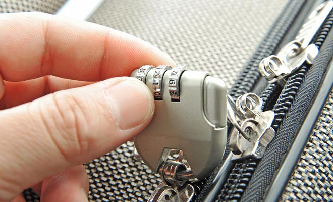 Suitcases stealings are not a legend. A good reason to get a luggage that closes with a padlock.