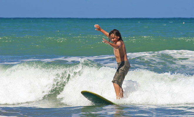 There is no age to learn to surf and contrary to what is sometimes said, surfing is actually a popular and cheap sport.