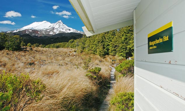 The arrival when you complete the Tongariro Crossing.