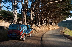 The minivan is ideal to visit the country while looking for work.