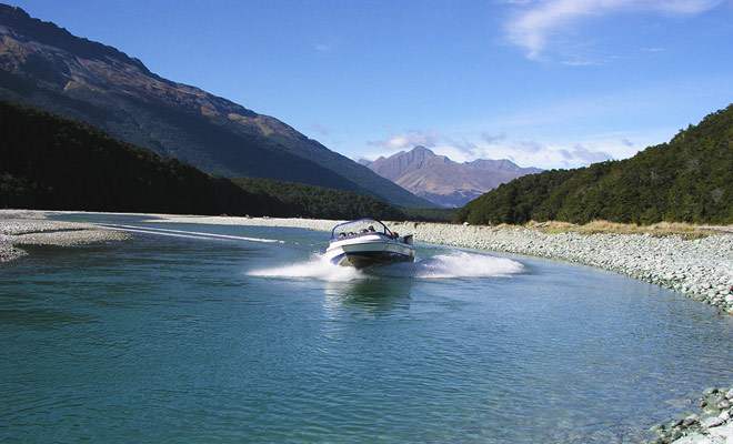 Wanaka River Journey's jetboat trips also showcase some of the landscapes that have served as shooting location for the Lord of the Rings.