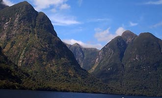 When we cut the engines, we only hear the sound of the wind and birds in the immensity of the fjord.