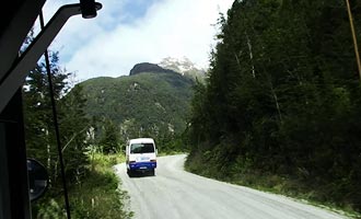The tour takes place over a full day and crosses Lake Manapouri and the mountains.