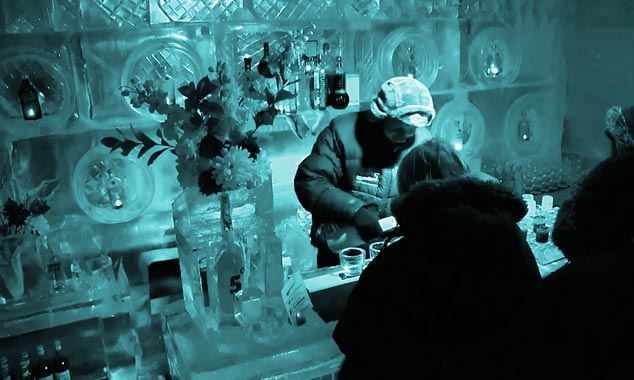 Le célèbre ice-bar de Queenstown.