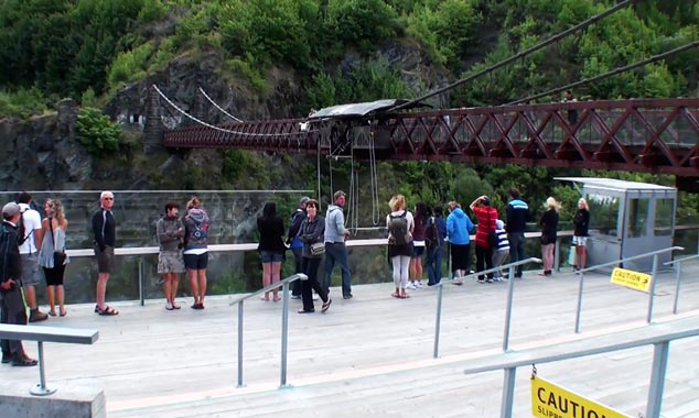 Le trajet entre Arrowtown et Wanaka.